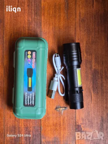 Фенерче чисто ново супер мощно с юезби кабел  Разгледайте и останалите ми обяви., снимка 2 - Друга електроника - 50111633