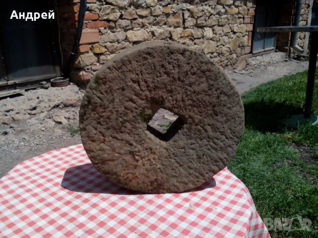 Старинно каменно точило от дялан камък #4, снимка 1 - Антикварни и старинни предмети - 29659097