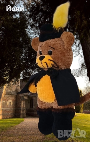 Ръчно изработени плюшени играчки Котаракът в чизми 