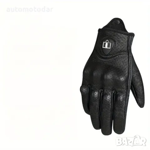 Кожени мото ръкавици за тъч скрийн , снимка 3 - Аксесоари и консумативи - 11621035