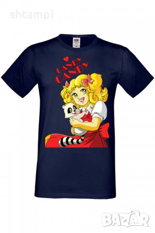 Мъжка тениска Candy Candy,Анимация,игра,Празник,Повод,, снимка 6 - Тениски - 37949119