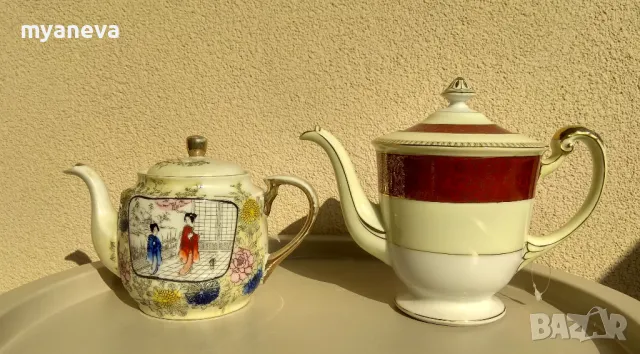 Порцеланов чайник с печат за произход. , снимка 5 - Сервизи - 49509159