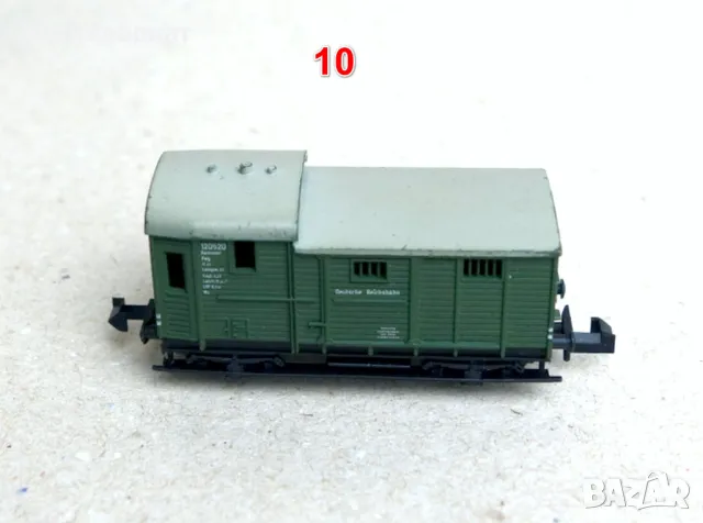 Товарни и пътнически вагони N (1:160) - от 9 до 12, снимка 6 - Колекции - 49365656