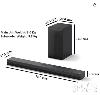 Soundbar (Саундбар) LG S70TY, снимка 2 - Аудиосистеми - 55774412