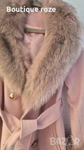 дамско палто с ест.косъм , снимка 3 - Якета - 53253032