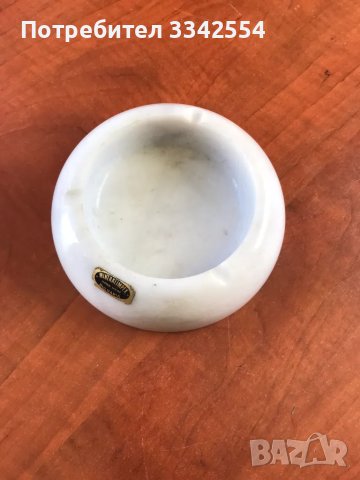 ПЕПЕЛНИК ОТ МРАМОР РЪЧНА ИЗРАБОТКА-БЪЛГАРИЯ, снимка 1