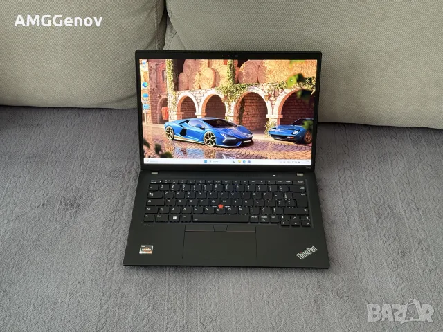 14'FHD+IPS Ryzen 7 Pro-7840u Lenovo Thinkpad T14s Gen4 32GB LPDDR5x 512GB SSD Гаранция 12 Месеца, снимка 2 - Лаптопи за работа - 56140181