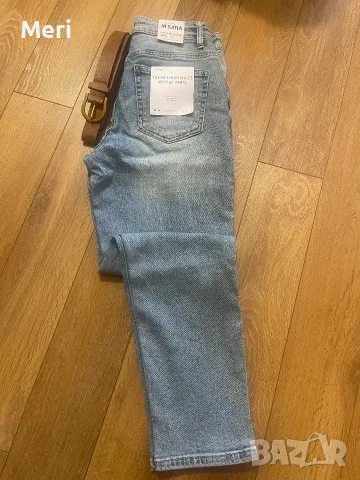 Дамски еластични дънки с колан – XS до XL, снимка 4 - Дънки - 56542542