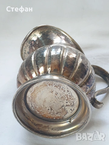 Посребрена каничка, снимка 5 - Антикварни и старинни предмети - 54306915