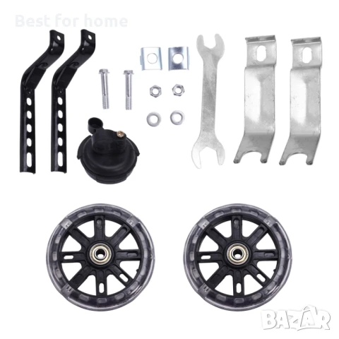 KAKOWELY Комплект помощни колела за детски велосипеди  и звънец