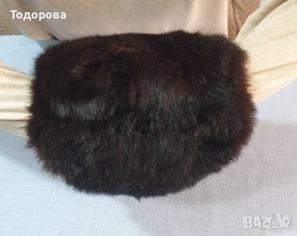 Аристократична ръкавица - маншон от естествена кожа, снимка 4 - Антикварни и старинни предмети - 53062092