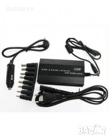 Универсално зарядно за лаптоп на 220V и 12V (изход 12-24V 120W), снимка 1