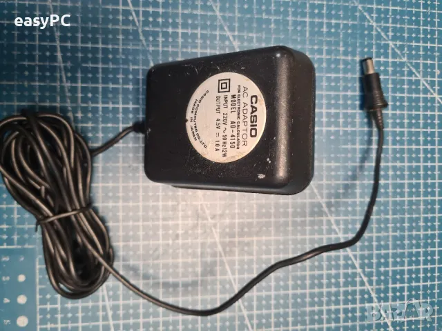 Оригинален захранващ адаптер CASIO AD-4150 4.5V 1.0A , снимка 3 - Друга електроника - 49618645