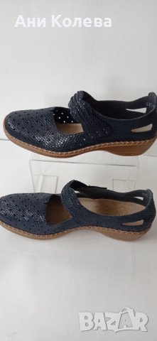 Нови немски на Rieker, 41/42 номер естествени, сини, снимка 4 - Дамски ежедневни обувки - 36986226