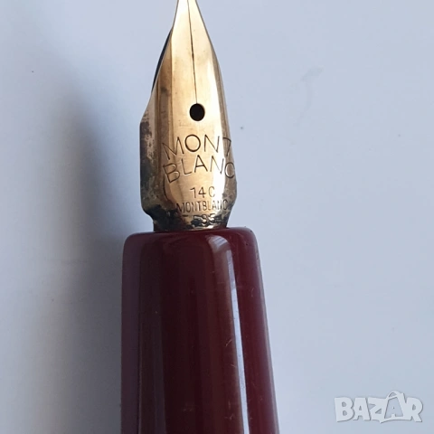 Писалка Montblanc 252 в цвят бордо със златен писец 585, снимка 8 - Антикварни и старинни предмети - 53066872