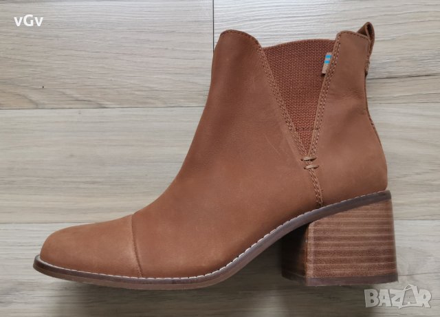 Дамски кожени Боти TOMS Chelsea Esme - 38, снимка 3 - Дамски боти - 34955694