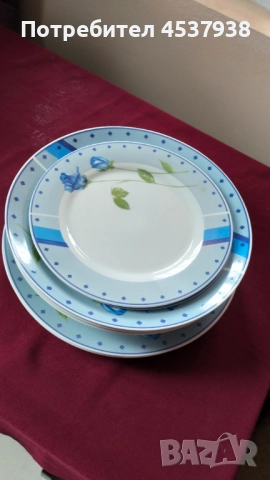 Продавам порцеланови чинии , снимка 4 - Чинии - 51981520