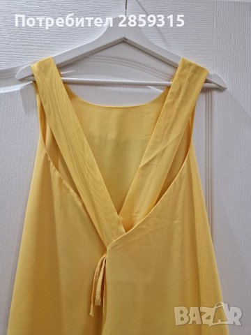 Lucy Fashion - Елегантна Дамска лятна жълта туника, снимка 5 - Туники - 37175843