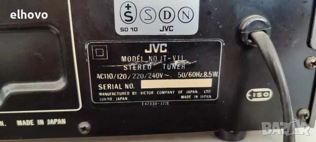 Стерео тунер JVC JT-V11, снимка 5 - Ресийвъри, усилватели, смесителни пултове - 48390991