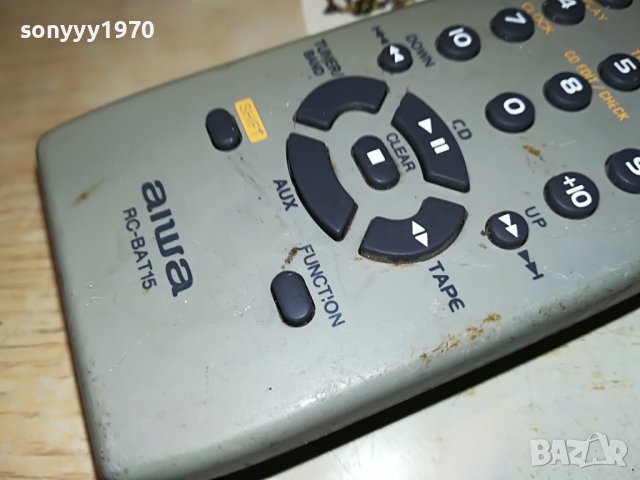 AIWA RC-BAT15 AUDIO REMOTE 0309221954, снимка 15 - Други - 37891060