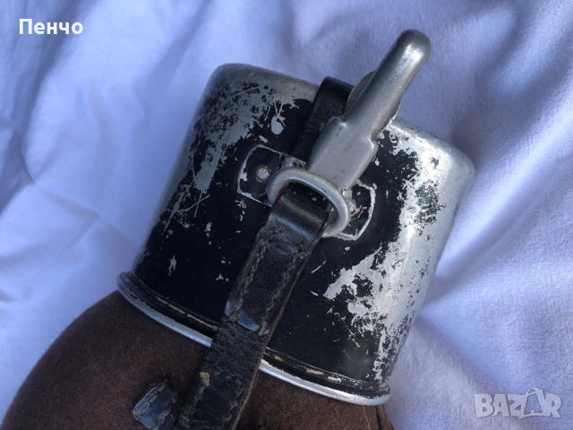 стара немска военна манерка - 1938/40г. - WEHRMACHT - WWII - ОРИГИНАЛ, снимка 8 - Антикварни и старинни предмети - 45240439