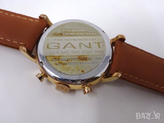 Мъжки кварцов часовник хронограф GANT, снимка 6 - Мъжки - 42764167