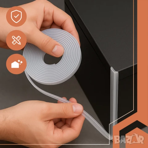 Предпазна лента за обезопасяване на ръбове / Протектор за ъгли и ръбове, снимка 6 - Други стоки за дома - 50835801