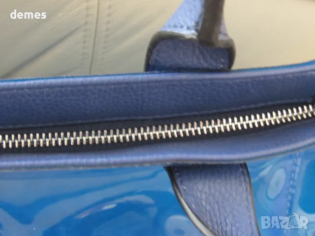 Синя силиконова дамска чанта, снимка 6 - Чанти - 48360086