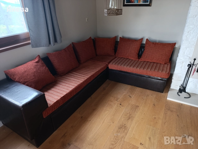 Ъглов диван с ракла и функция сън , снимка 14 - Дивани и мека мебел - 52392035