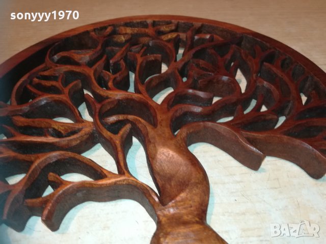 *Дърво на живота 30см пано стенно дърворезба 0411201928, снимка 16 - Колекции - 30676260