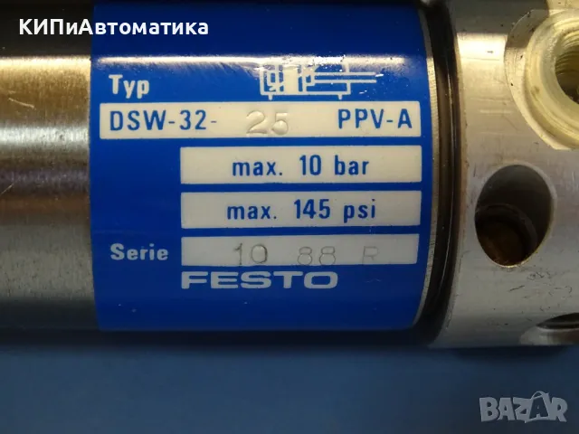 Пневматичен цилиндър Festo DSW-32-25PPV-A pneumatic cylinder, снимка 4 - Резервни части за машини - 47675813