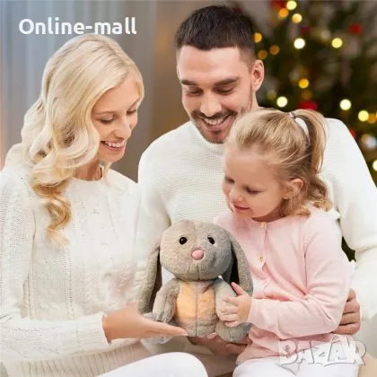 Плюшено Дишащо зайче с музика и светлина, снимка 3 - Плюшени играчки - 49130818