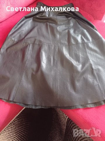 Продавам дамска кожена пола, снимка 3 - Поли - 38803224