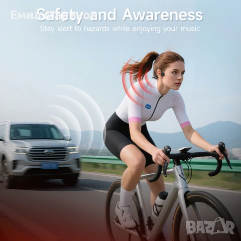 Слушалки отворен тип с костна проводимост IFECCO X27, снимка 3 - Bluetooth слушалки - 53913753