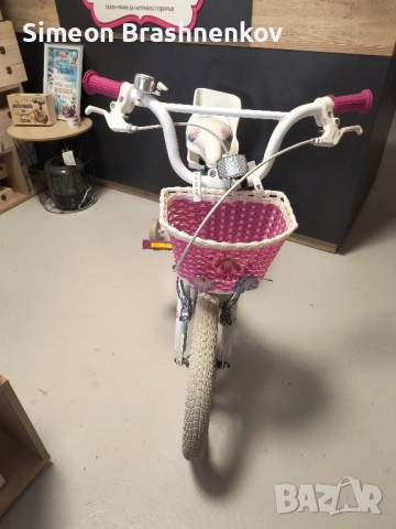Детски велосипед с кошничка, снимка 3 - Велосипеди - 51784700