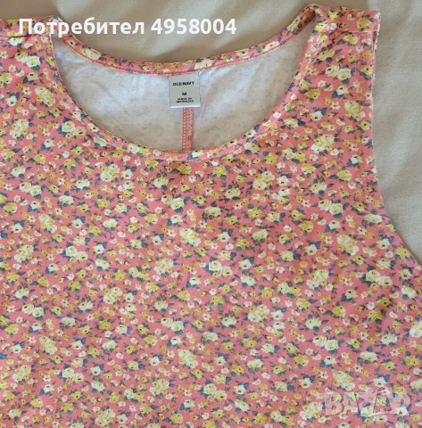 Дамска лятна рокля Old Navy, размер M, флорална, снимка 3 - Рокли - 56202908