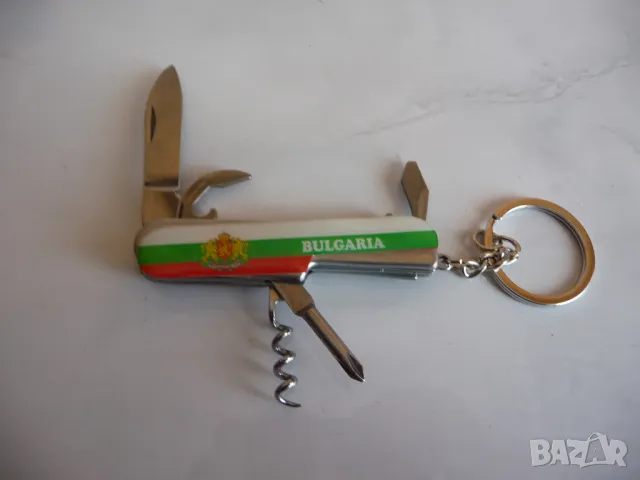 Джобно ножче България с много фукции ключодържател знаме нож, снимка 3 - Други - 48964359