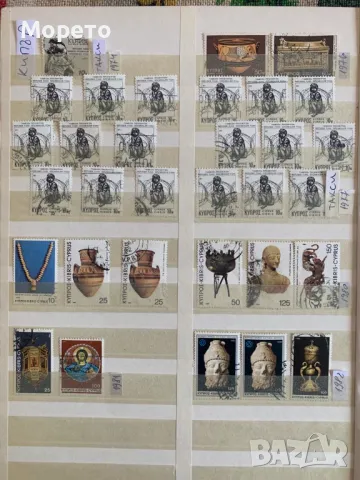 Лот стари марки,колекция от Кипър-1974 до 1982-32 броя
