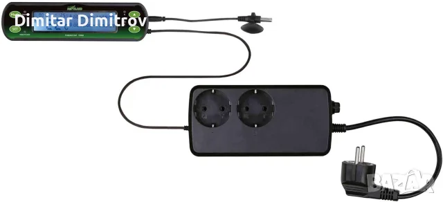 Дигитален термостат Trixie Reptiland 76124 с 2 кръга, 2 x 600 W, снимка 2 - Терариуми и оборудване - 55835435
