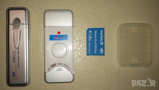 Два (2) USB четеца на карти, снимка 1 - Други - 35585852