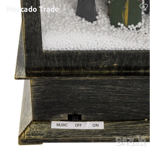 Коледен фенер Mercado Trade, Дядо Коледа с лампа, Бронз, снимка 3 - Декорация за дома - 52485710