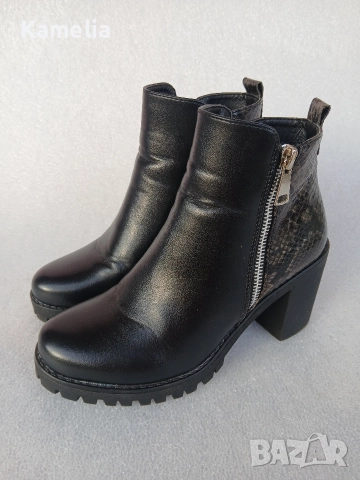 Боти на ток, 36 номер , снимка 2 - Дамски боти - 52640329