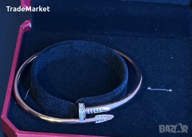 Нова Дамска Гривна Cartier Juste un Clou Bracelet с пълна опаковка, снимка 6 - Гривни - 54279452