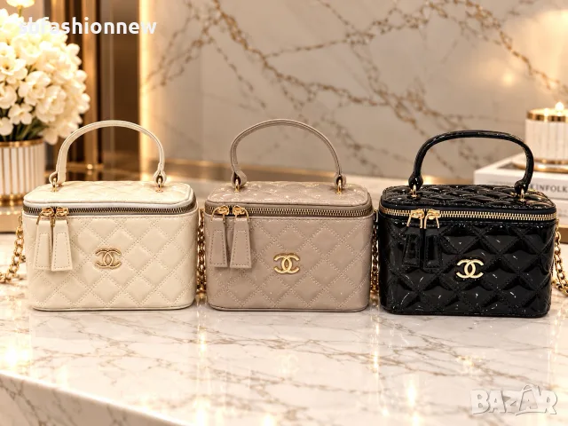 Chanel налична  чанта в черно бежово