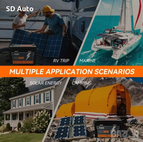 Батерия Pow Mr LifePo4 12,8V / 100A, снимка 5 - Друга електроника - 52190428