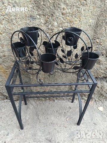 цветарник метален , снимка 7 - Декорация за дома - 51762024