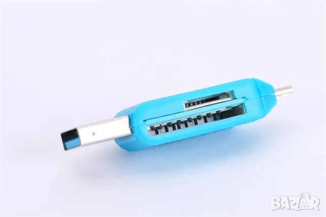 Универсален четец за SD и Micro SD карти памет-USB и micro usb портове, снимка 4 - Електронни четци - 48086772