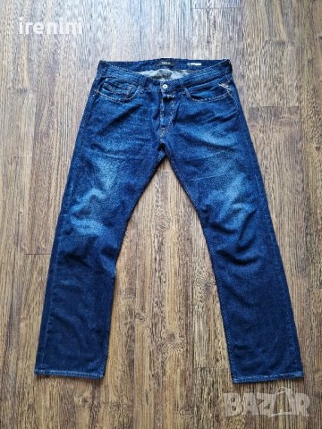 Страхотни мъжки  дънки REPLAY , размер  36ти / 34, снимка 10 - Дънки - 42172534