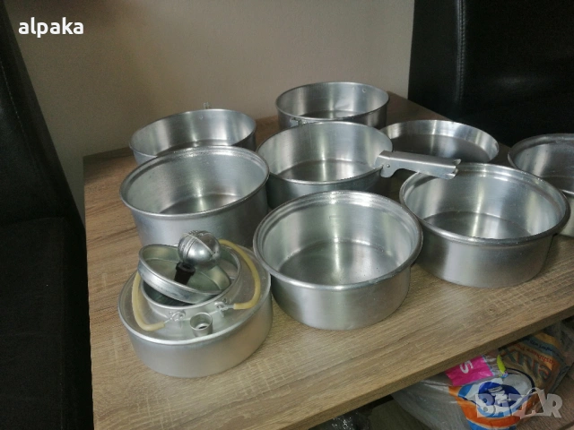 Продавам компактен алуминиев туристически комклект /съдове/ , снимка 2 - Други стоки за дома - 53990303