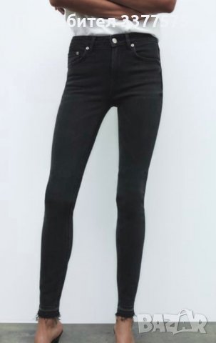 Mango черни тесни дънки slim fit, снимка 1 - Дънки - 39987420